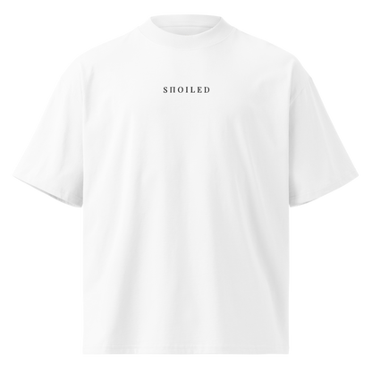SΠOILED Oversized Tee White - Organic Heavyweight Cotton Streetwear Greece