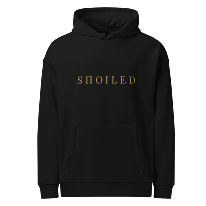 SΠOILED Oversized Hoodie Black - Premium Embroidery Streetwear Front